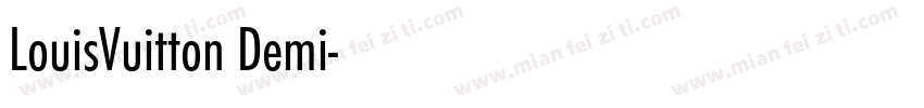LouisVuitton Demi字体转换